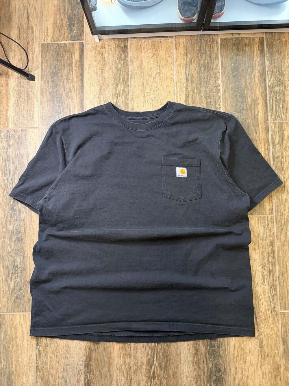 Carhartt Pocket T-Shirt Size 2XL Black Loose Fit Short Sleeve